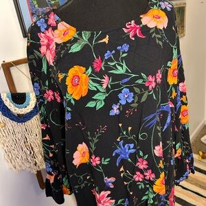 Old Navy Black Floral Women's dress- XL